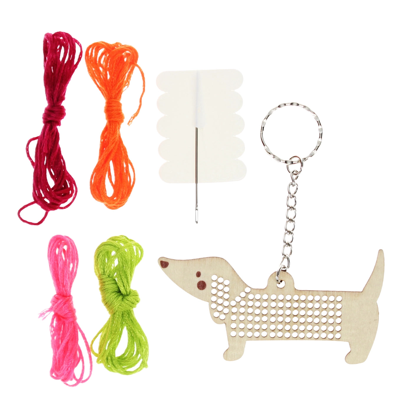 Stitch Your Own Sausage Dog Keyring