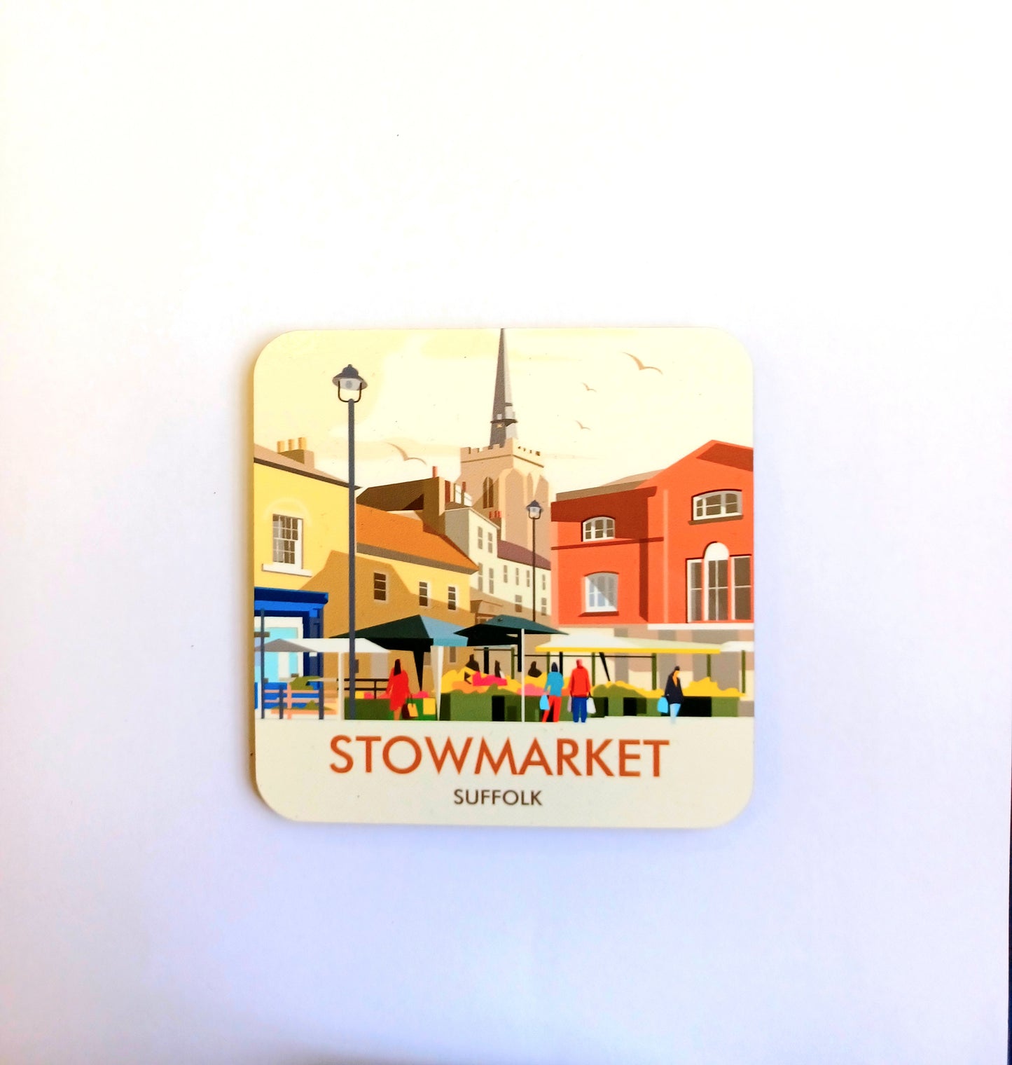 Illustrated Stowmarket Coaster