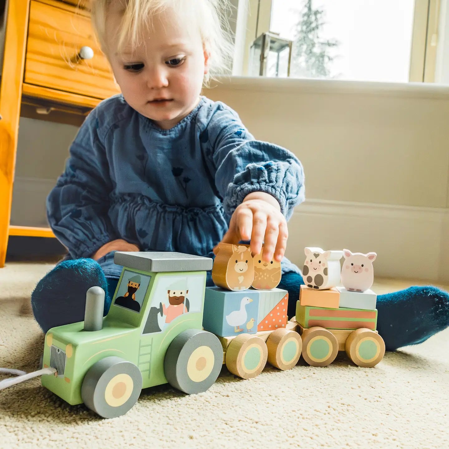 Puzzle Train Wooden Tractor