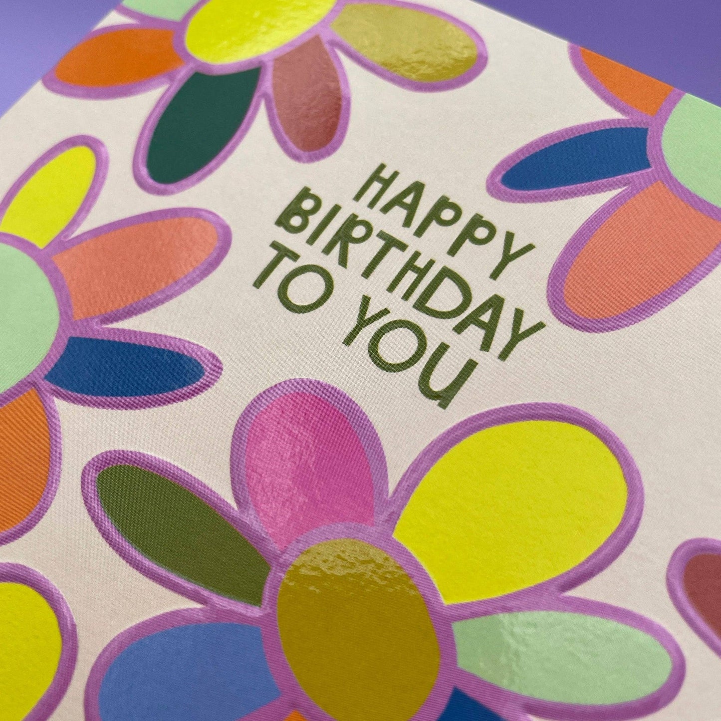 Happy Birthday To You Greeting Card - Raspberry Blossom
