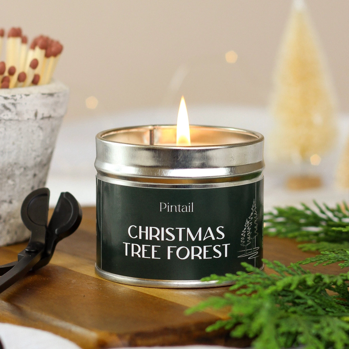 Christmas Tree Forest Candle