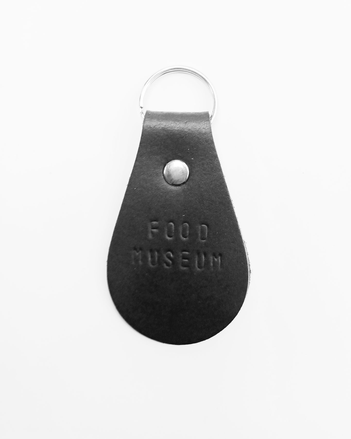Food Museum Stamped Leather Keyring