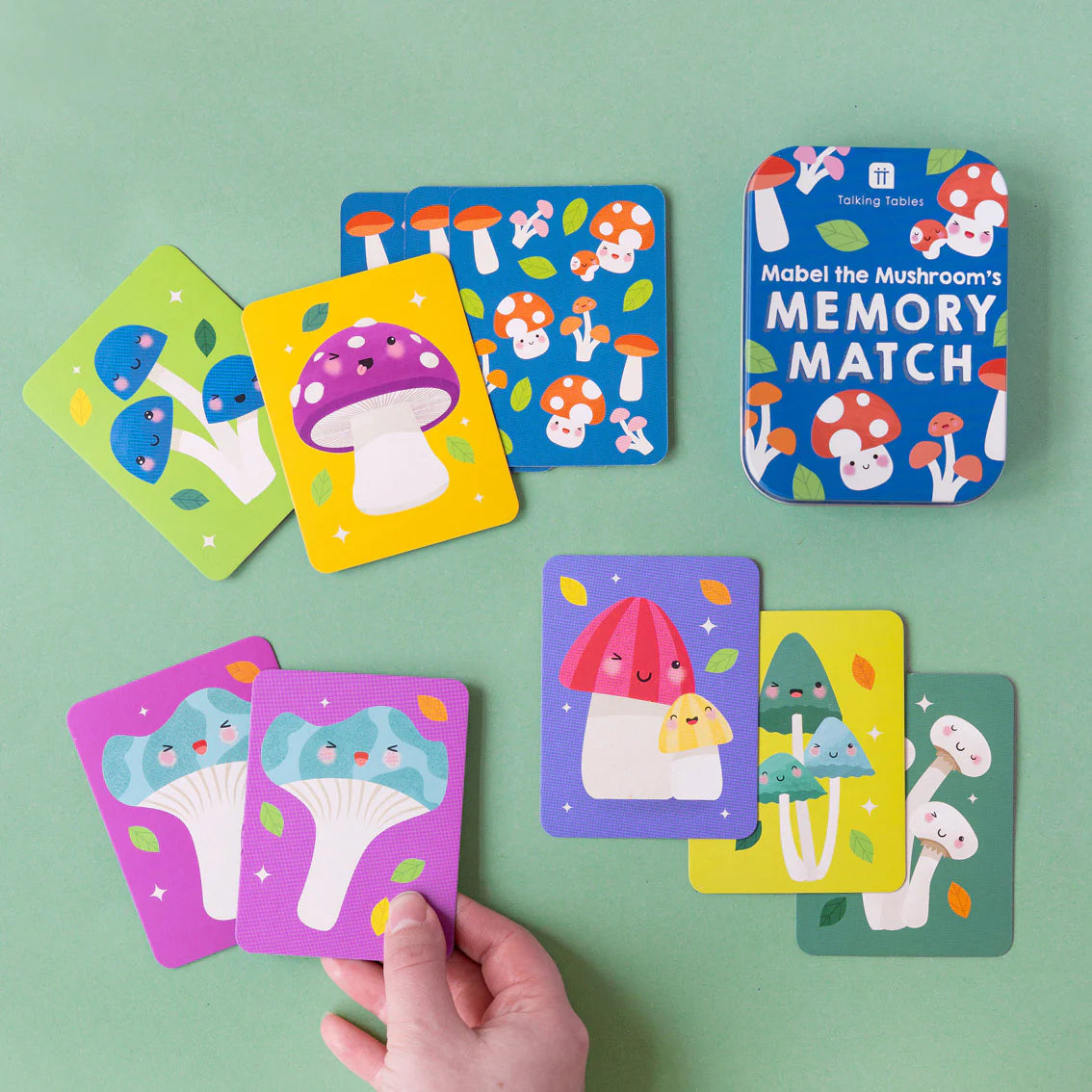 Mabel the Mushroom's Memory Match - Fun in a Tin