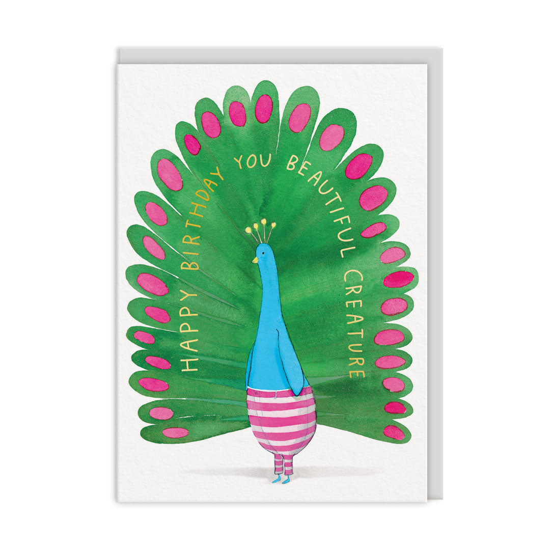 Happy Birthday You Beautiful Creature Greeting Card - E. Frances