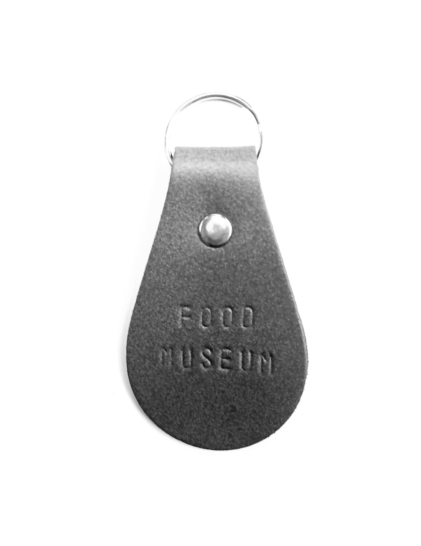 Food Museum Stamped Leather Keyring