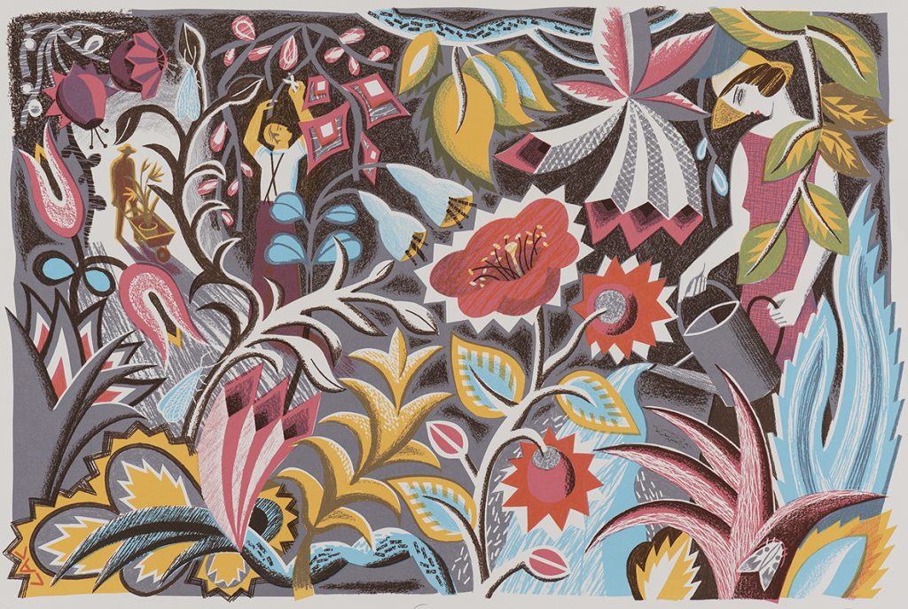 Jardin de Suzanne Greeting Card - Clare Curtis