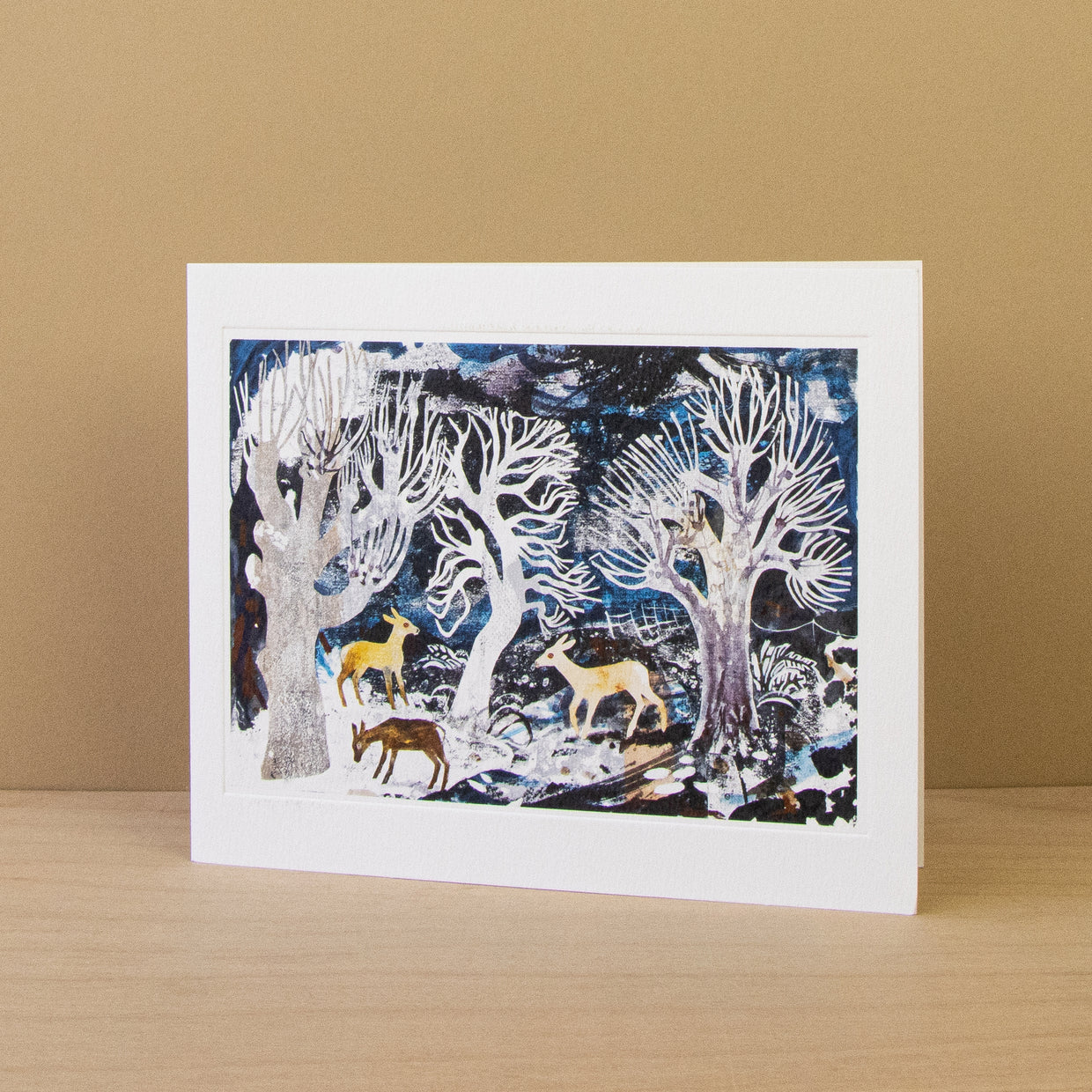 Deer at the Wood's Edge Greeting Card - Mark Hearld