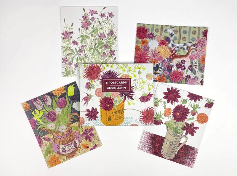 Set of 6 Postcards - Angie Lewin
