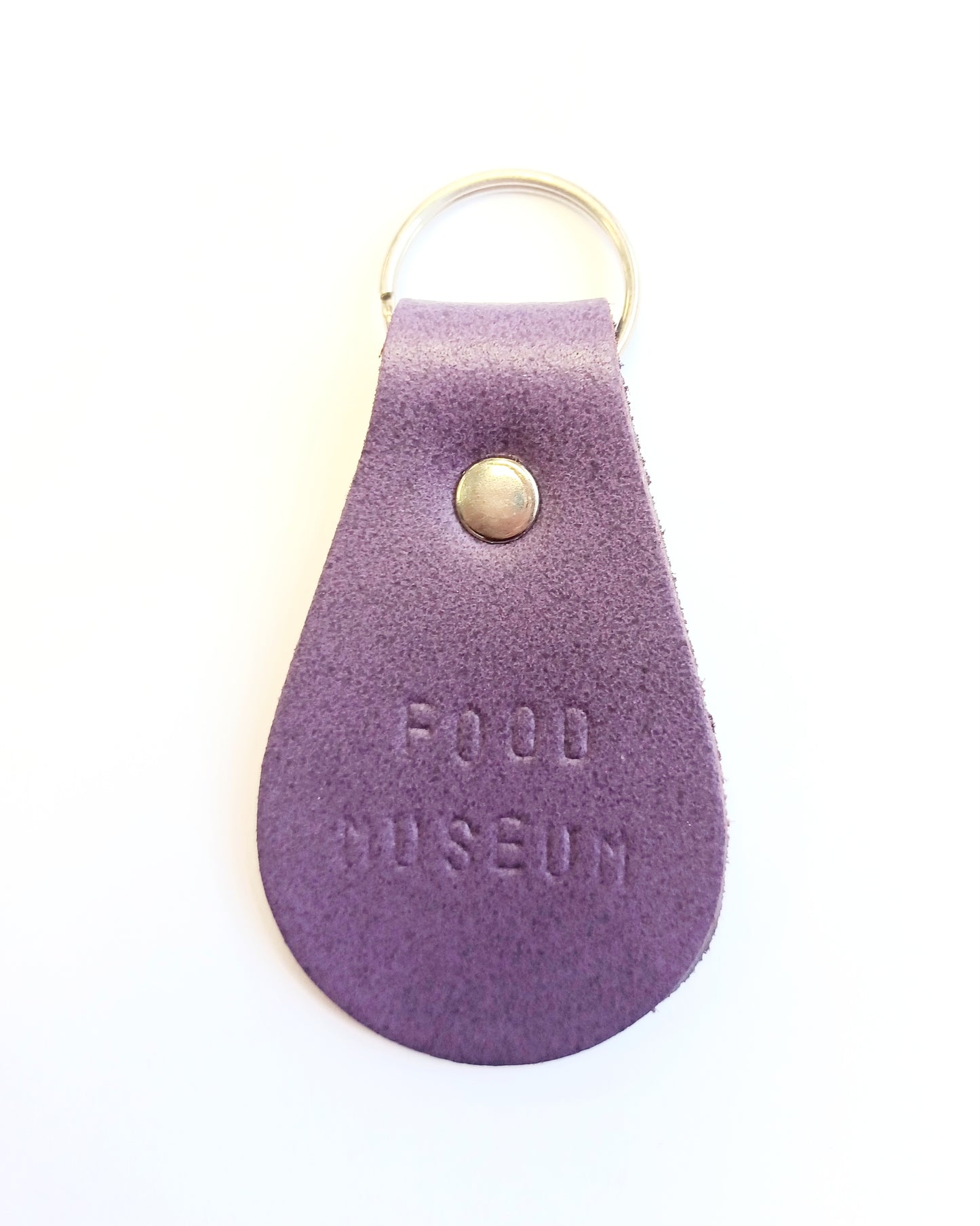 Food Museum Stamped Leather Keyring
