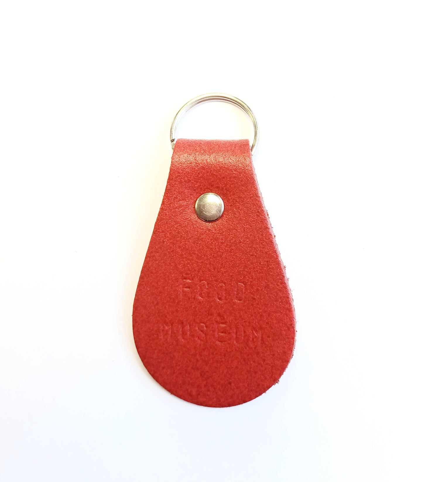 Food Museum Stamped Leather Keyring