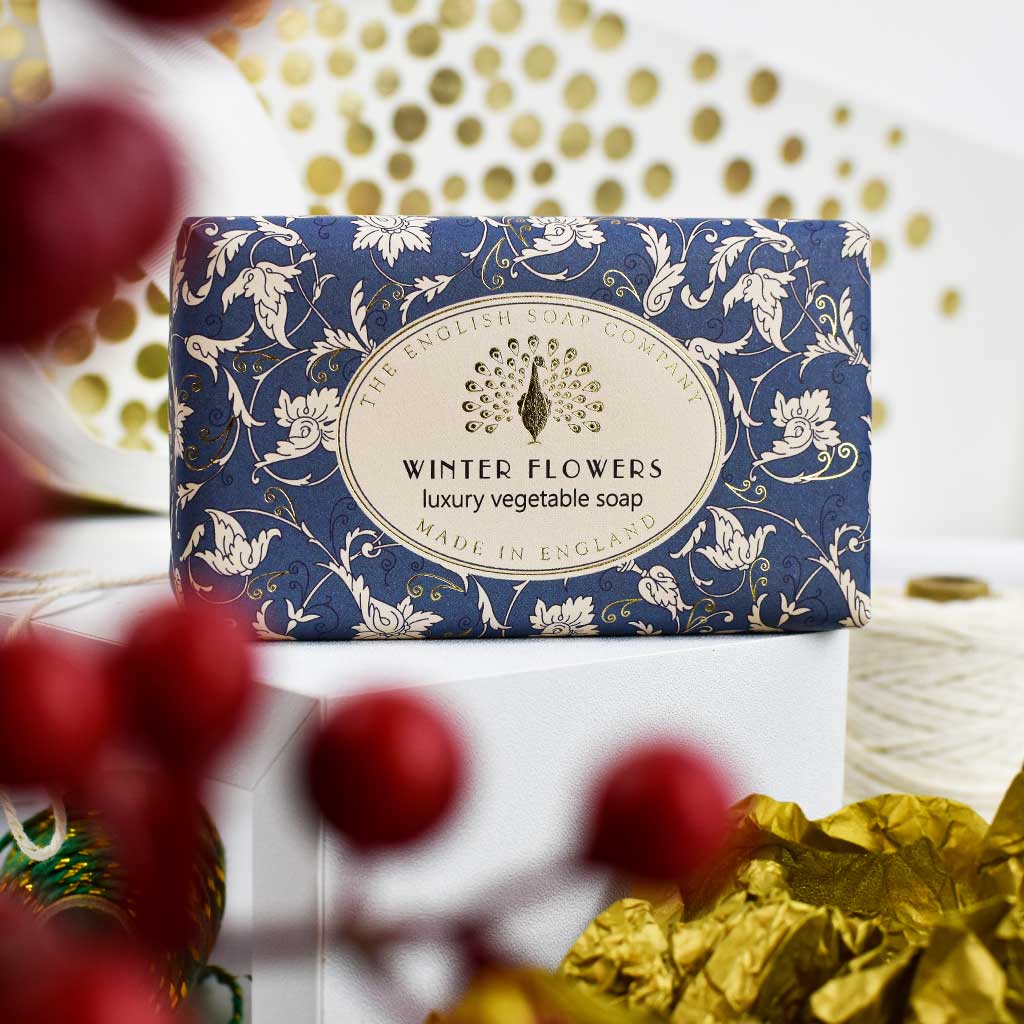 Winter Flowers Christmas Soap