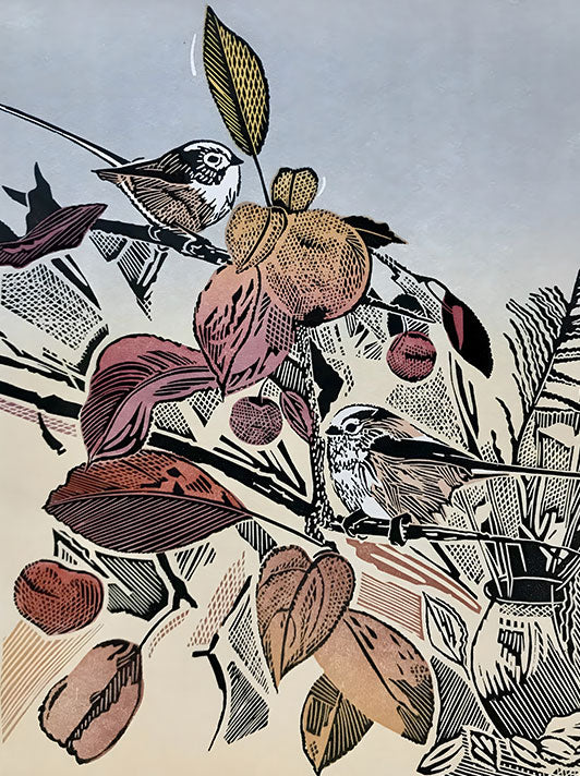 Autumn Garden Greeting Card - Pam Grimmond