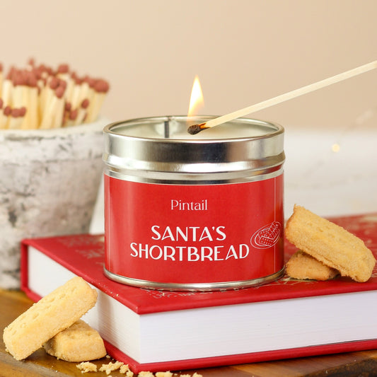 Santa's Shortbread Candle