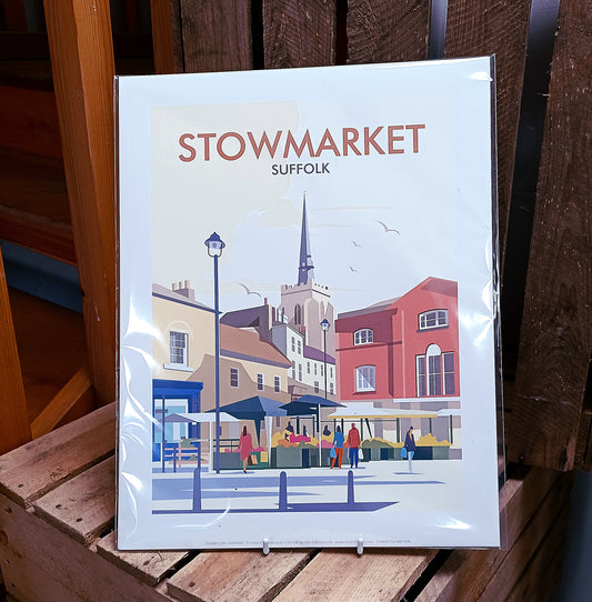 Illustrated Stowmarket Print