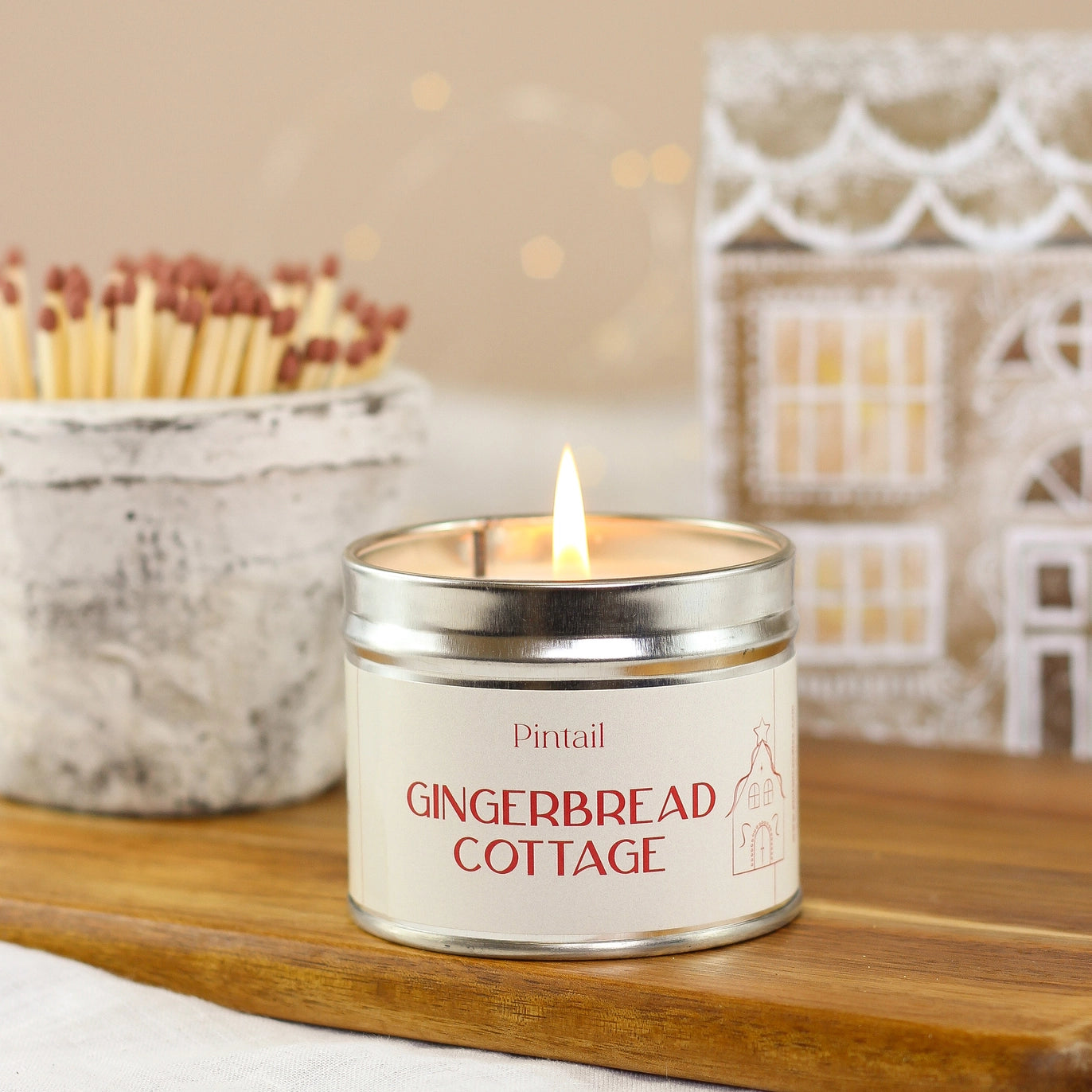 Gingerbread Cottage Candle