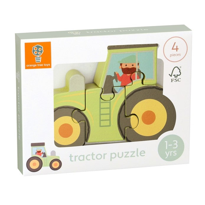 Wooden Tractor Puzzle