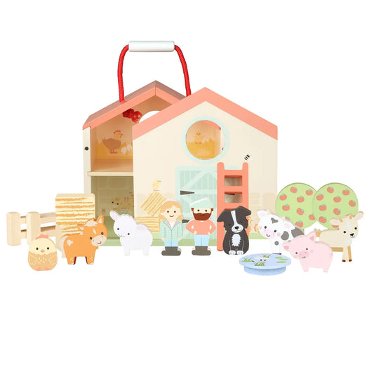 Wooden Farmyard Play Set