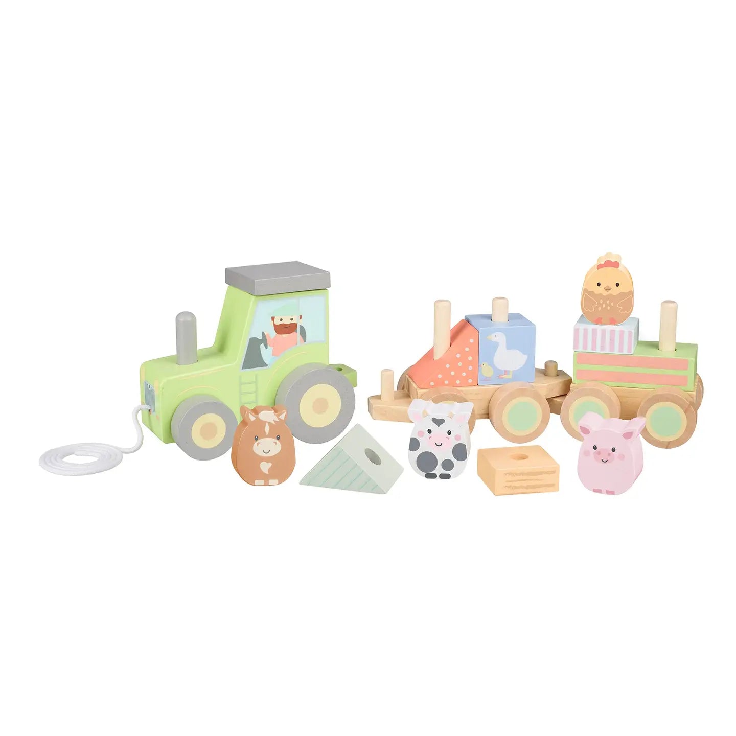 Puzzle Train Wooden Tractor