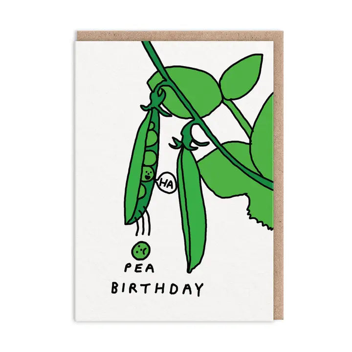 Ha Pea Birthday Card - Constant Bagel Therapy