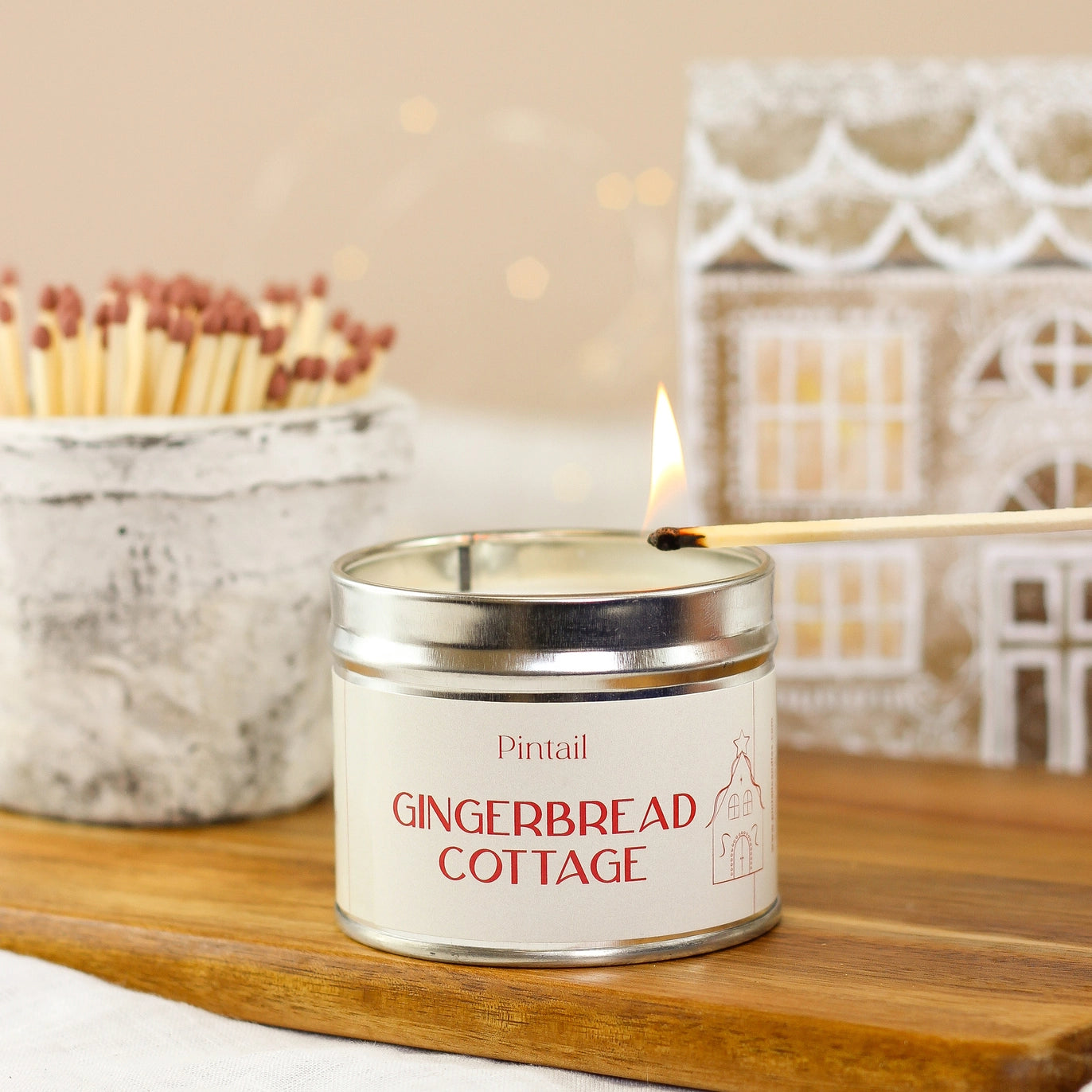 Gingerbread Cottage Candle