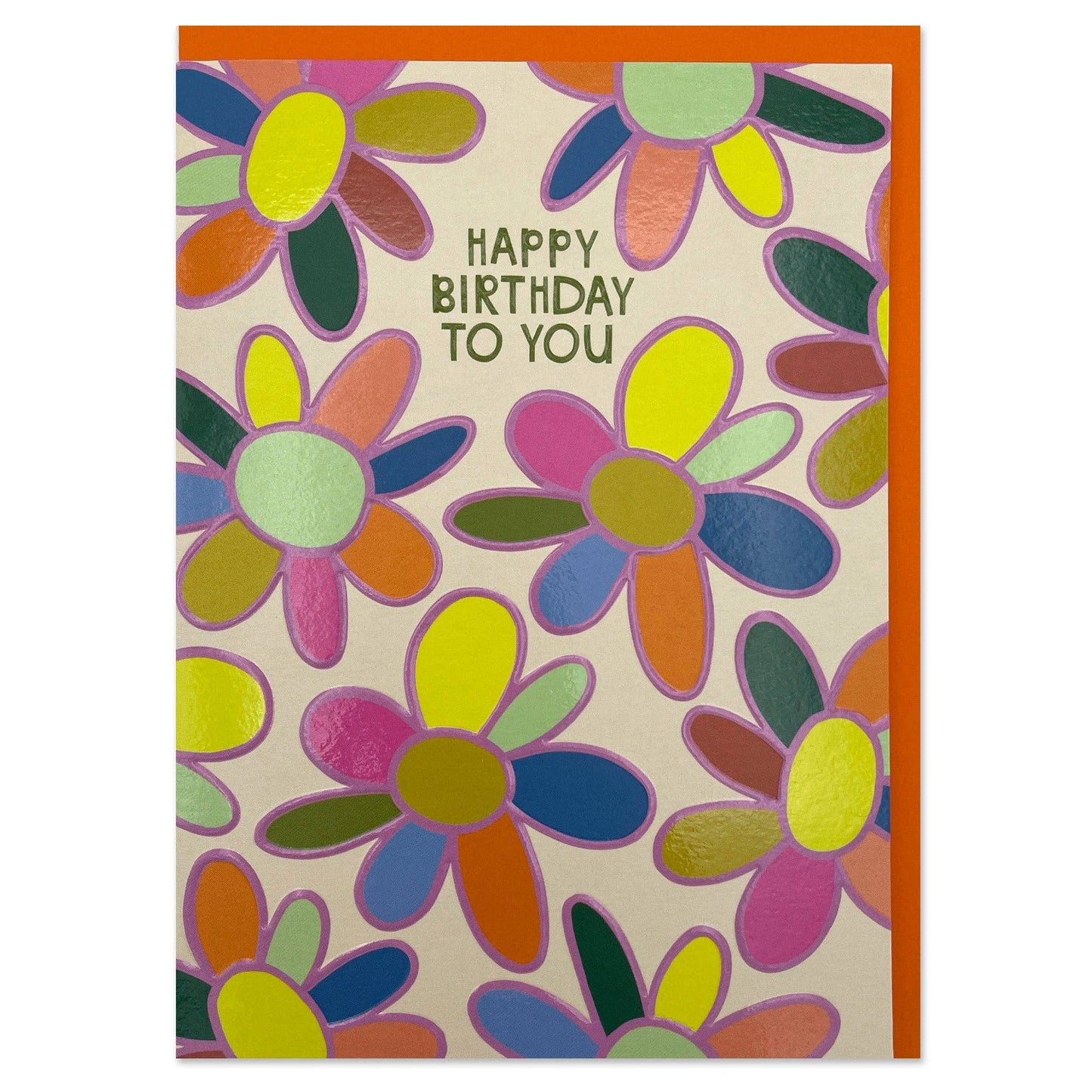 Happy Birthday To You Greeting Card - Raspberry Blossom
