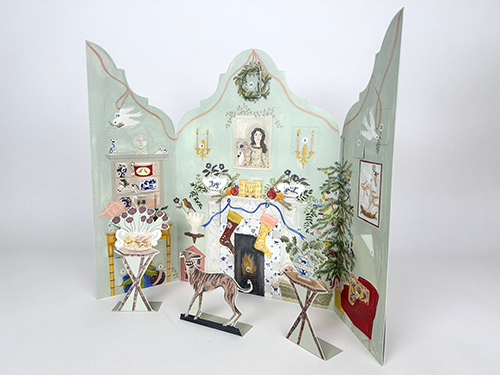 Festive Dutch Gable Advent Calendar - Polly Fern