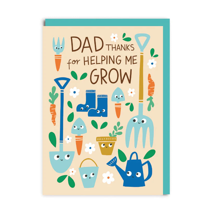 Dad Thanks for Helping Me Grow Card - Ohh Deer