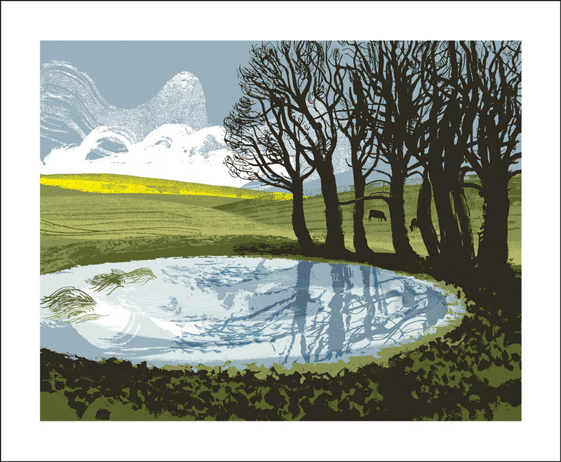 Dew Pond Ditchings Greeting Card - Andy Lovell