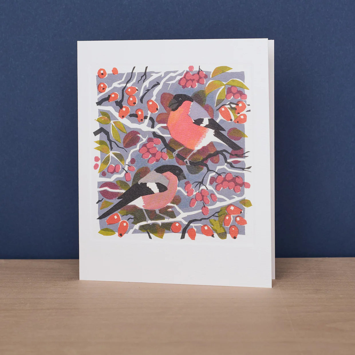 Bullfinches Greeting Card - Carry Akroyd