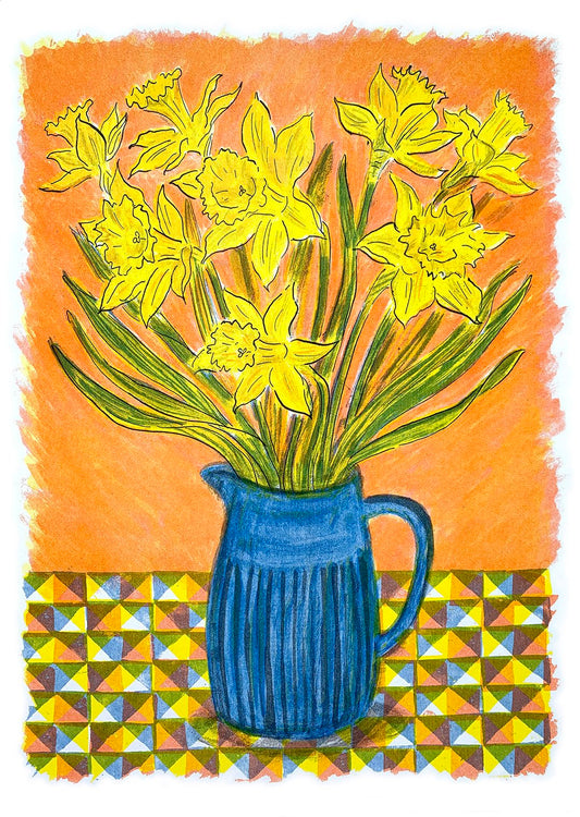Daffodils Greeting Card - Rachel Clark