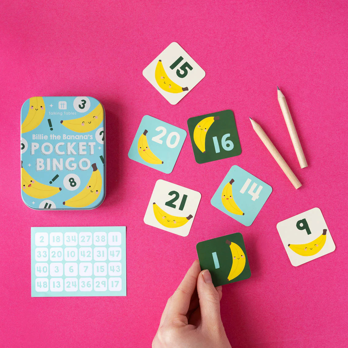 Billie the Banana's Pocket Bingo - Fun in a Tin