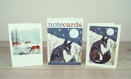 10 Notecards from Collagraphs by Gordy Wright