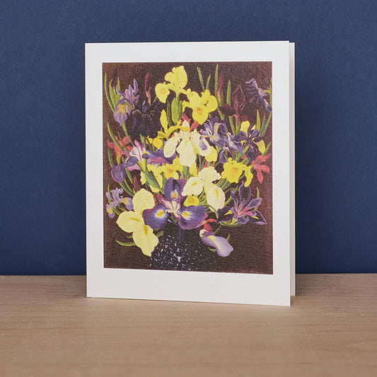 Group of Irises Greetings Card - Cedric Morris