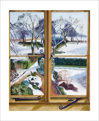 The Garden Under Snow Greeting Card - John Nash