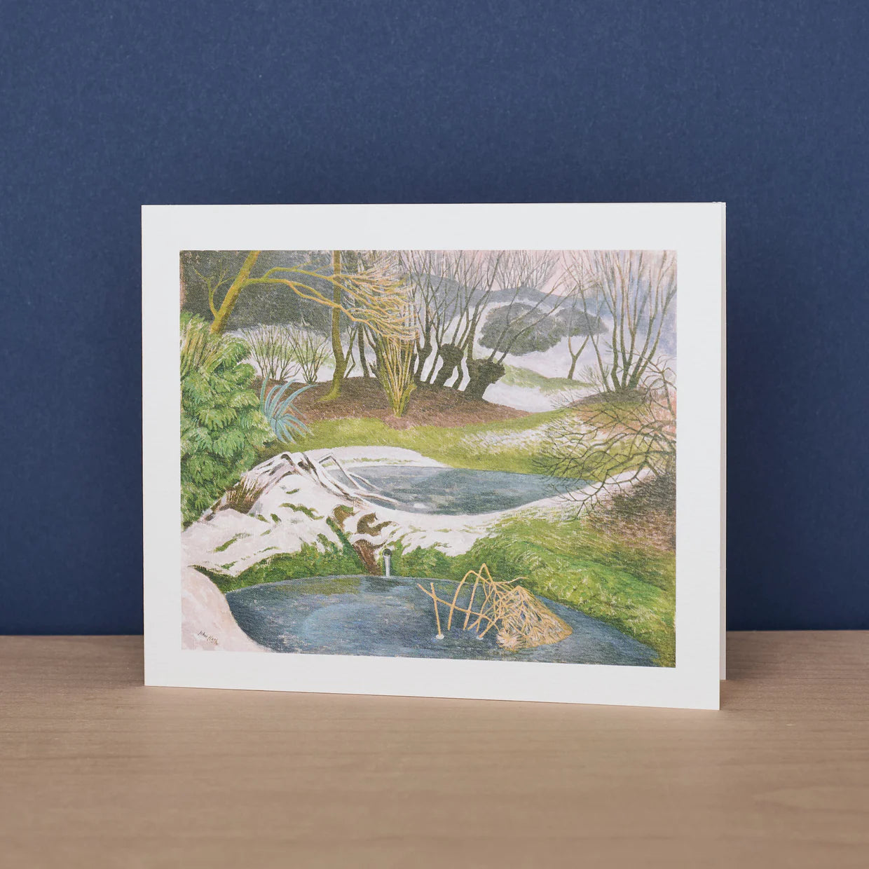 Frozen Ponds Greeting Card - John Nash