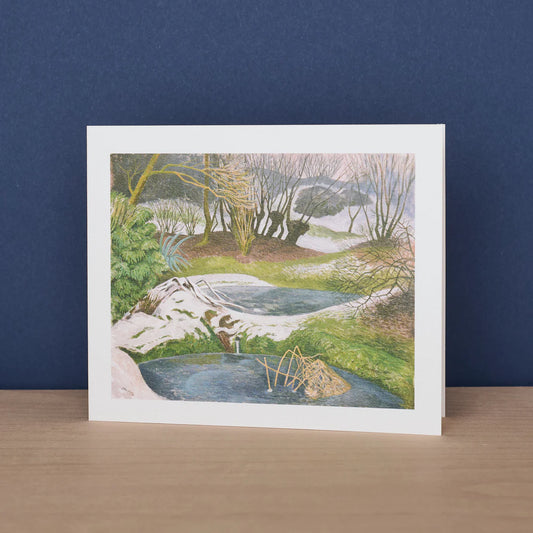 Frozen Ponds Greeting Card - John Nash