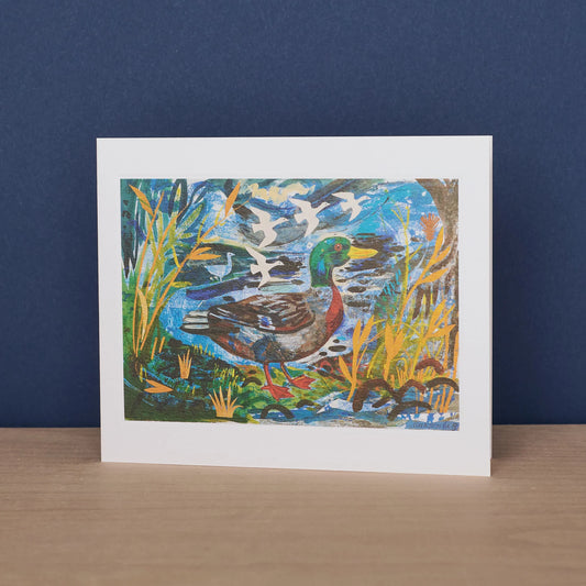 Mallard Watching Greeting Card - Mark Hearld