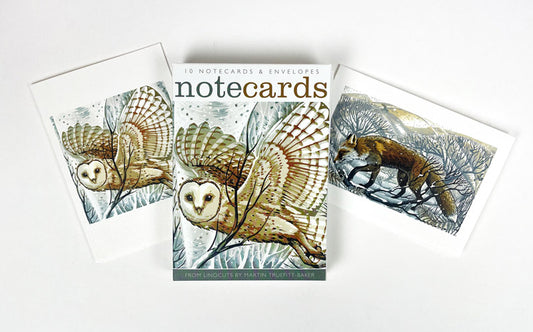 10 Notecards from Linoprints by Martin Truefitt-Baker