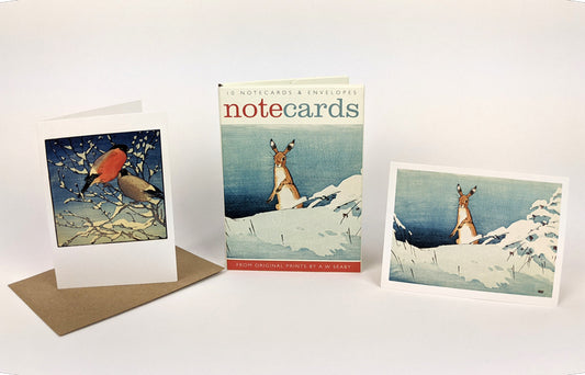 10 Notecards Using Original Prints by A.W. Seaby