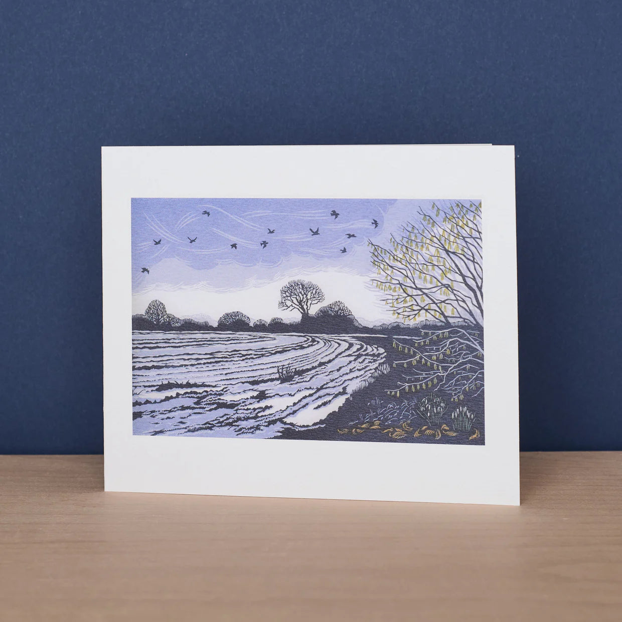 February Fields Greeting Card - Niki Bowers