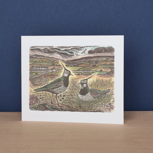 Pewits O'er the Cranberry Cross Greetings Card - Gillian Tyler