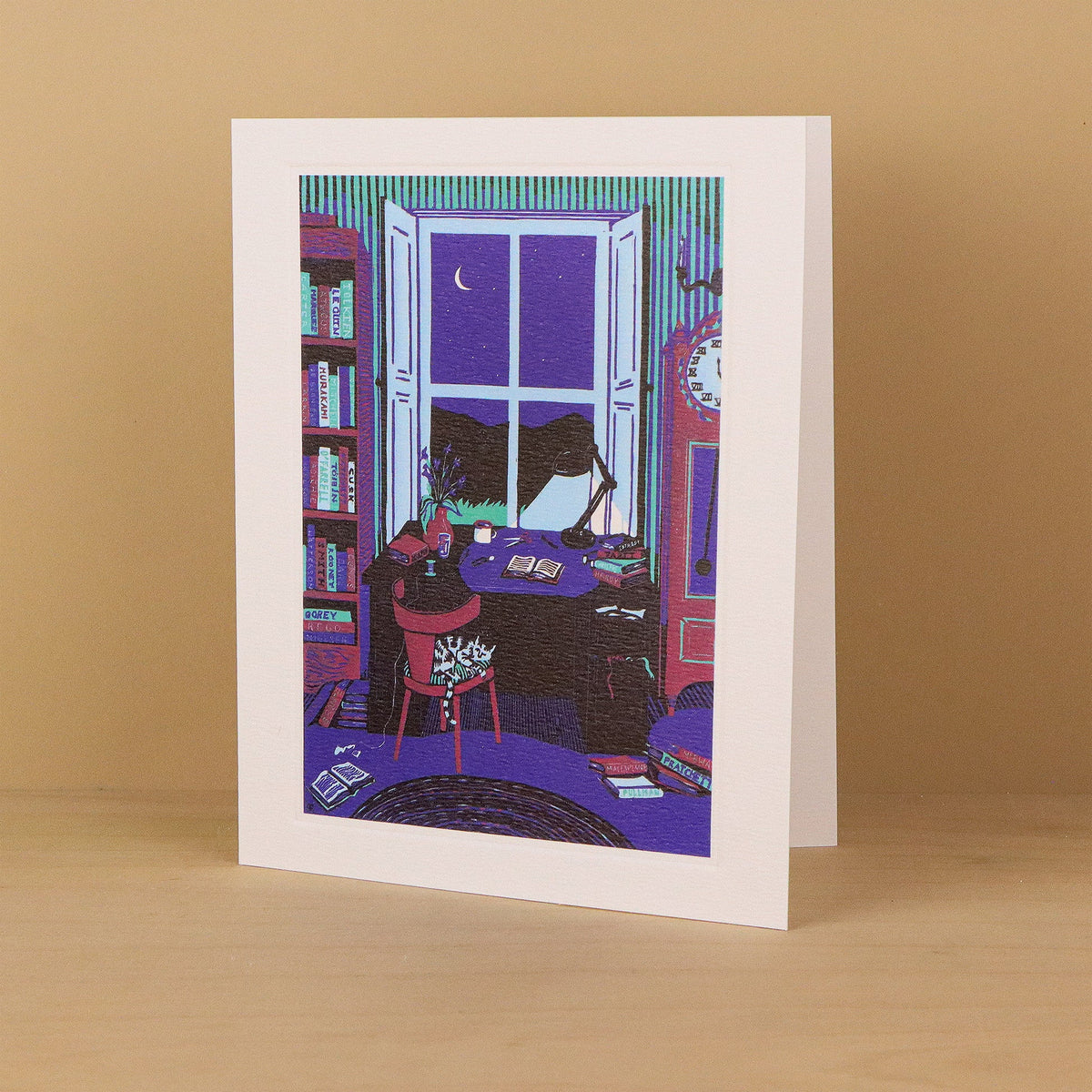 The Librarian Greetings Card - Rosanna Reade
