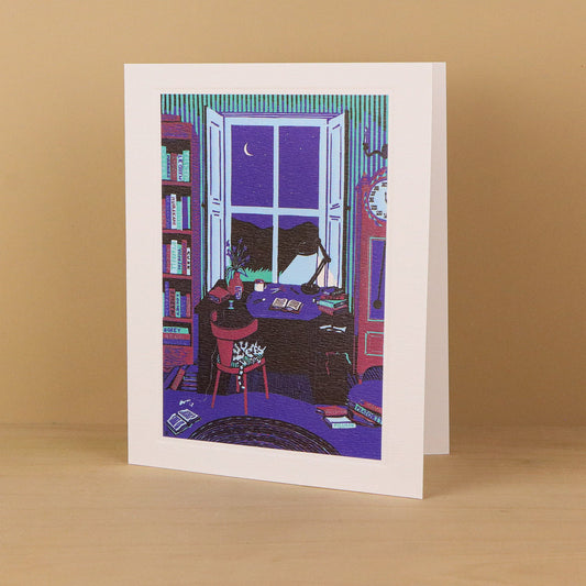 The Librarian Greetings Card - Rosanna Reade