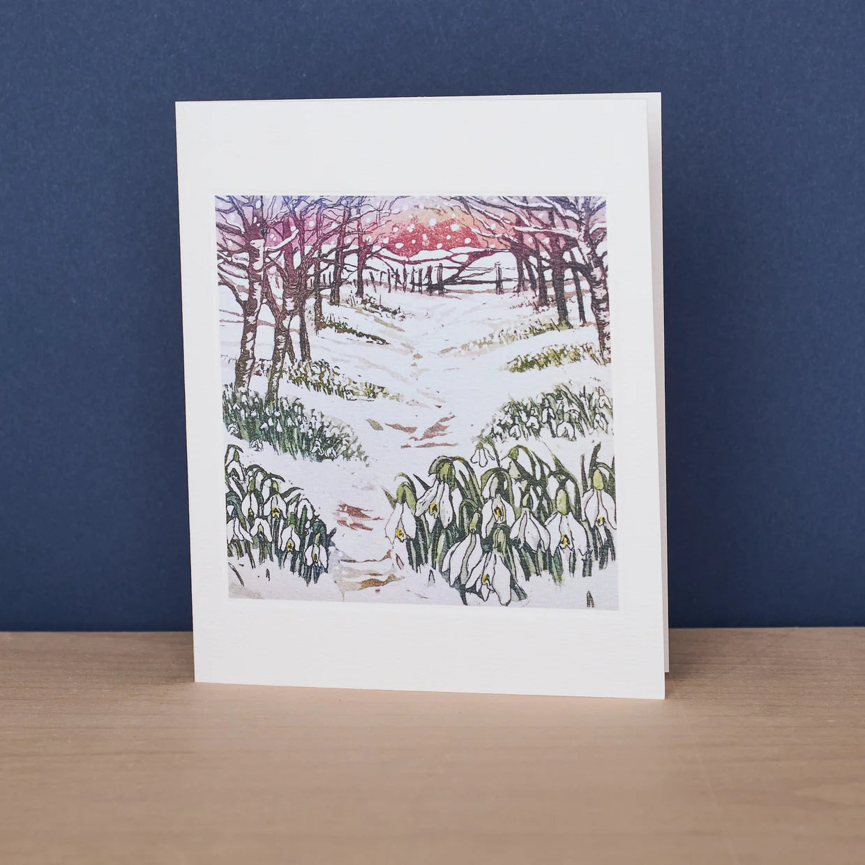 Snowdrop Wood Greeting Card - Sally Winter