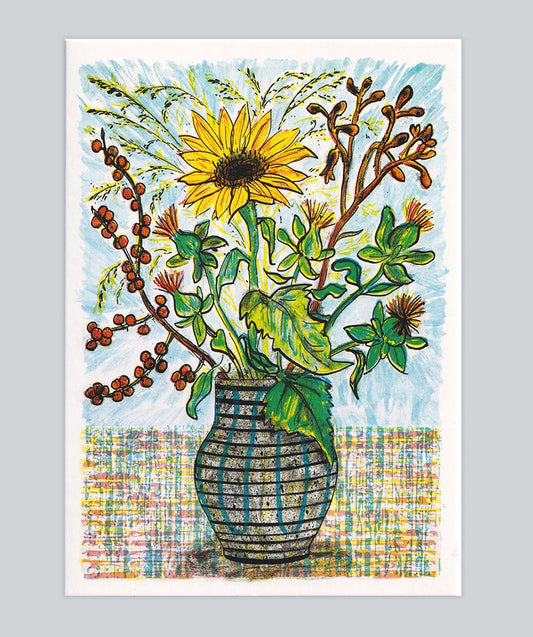 Sunflower Greeting Card - Rachel Clark