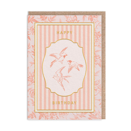 Happy Birthday Collection of Birds Greeting Card - V&A