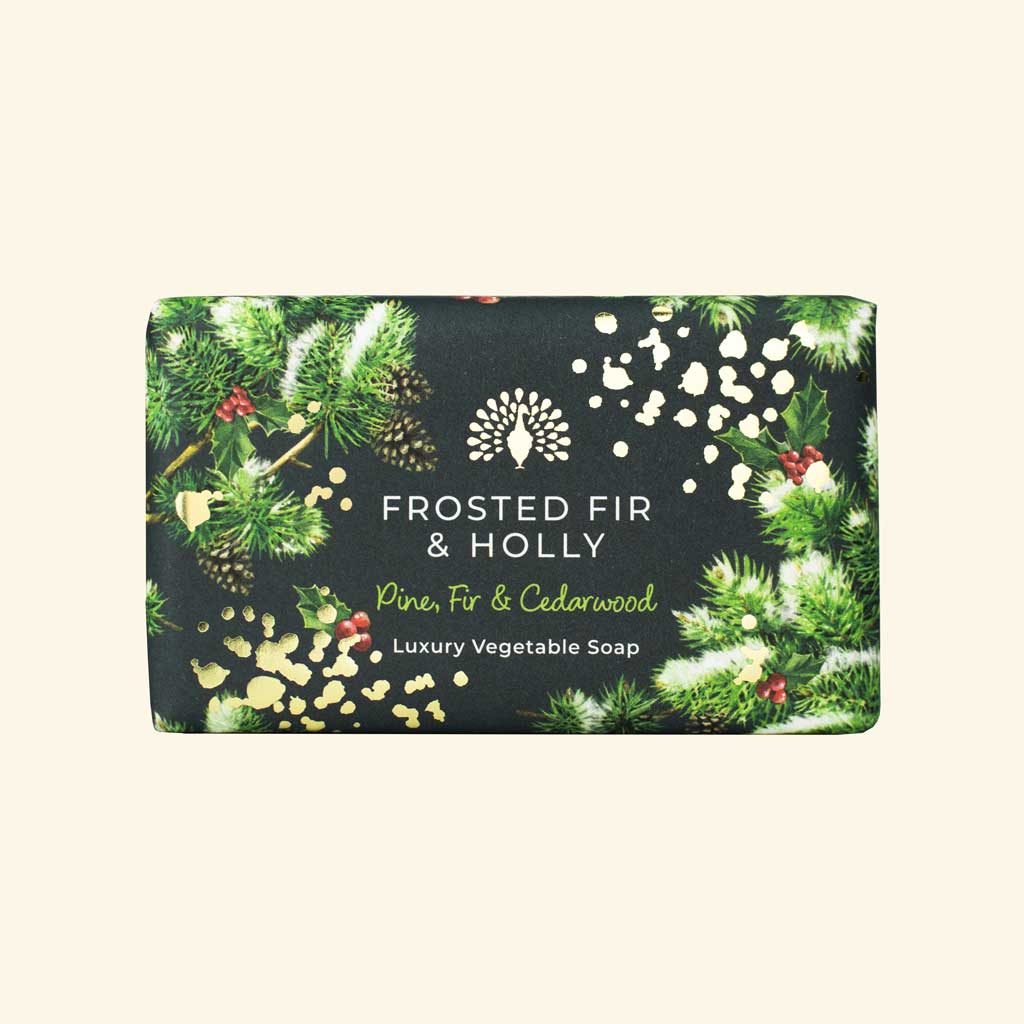 Christmas Tidings Frosted Fir and Holly Soap