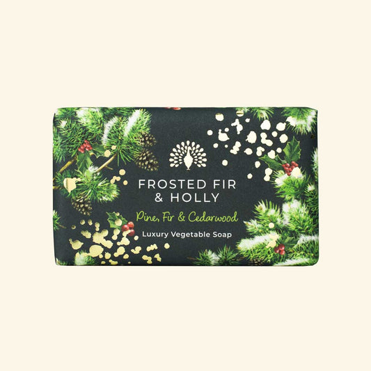 Christmas Tidings Frosted Fir and Holly Soap