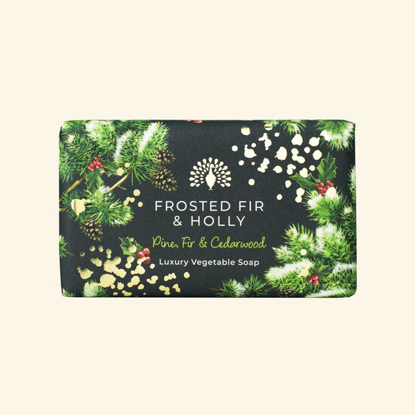 Christmas Tidings Frosted Fir and Holly Soap