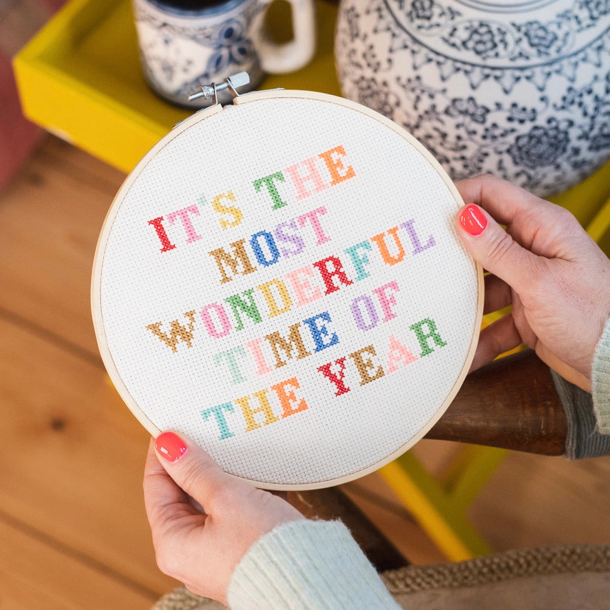 It's the Most Wonderful Time of the Year Cross Stitch Kit